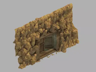 Desert - Palace Entrance - Gate 3D model