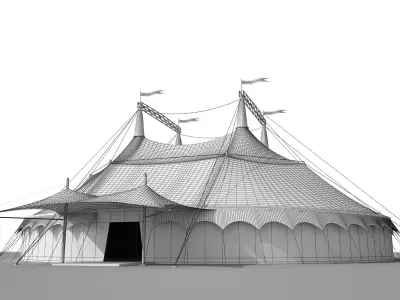 Circus tent 3D model
