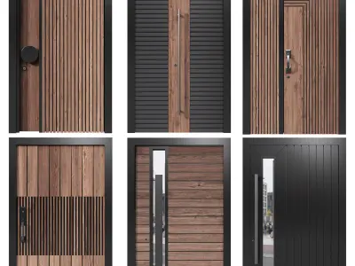 ENTRANCE DOOR COLLECTION NO4 A 3D model