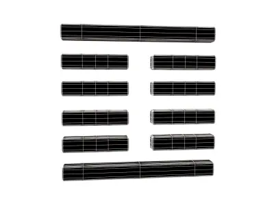 I Ching Hexagrams 27 yi v1 001 Low-poly 3D model