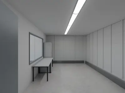 Industrial Warehouse Interior 16 Low-poly 3D model