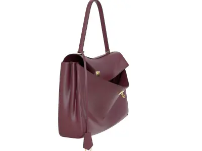 Balenciaga Rodeo Bag Red Low-poly 3D model