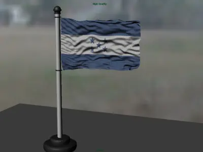 Honduras flag 3D model