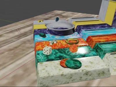 Percious Low-poly 3D model