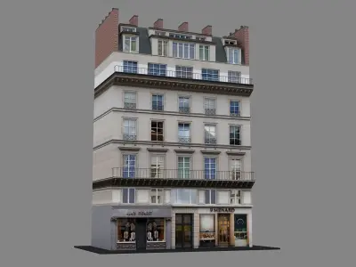 Typical Parisian Apartment 3d Building 08 3D model