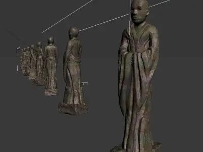 Standing Buddha 3D model