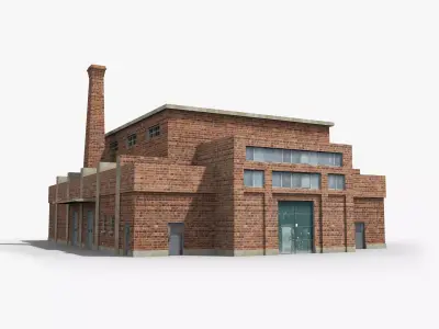 Factory xx1 Low-poly 3D model