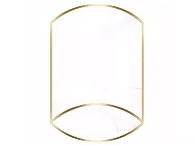 Mirror in a metal frame GZ-M1092 3D model