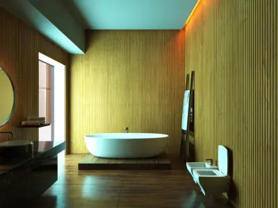 small bath  Free low-poly 3D model