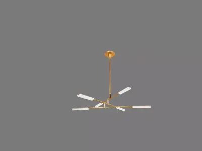Cleo Large six Light Chandelier 3D model