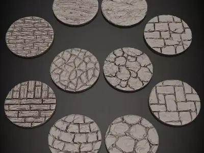 1inch Round Base Free 3D print model