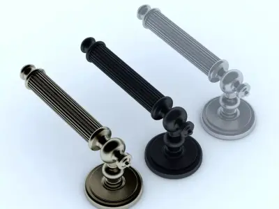 Door handle 3D model 3