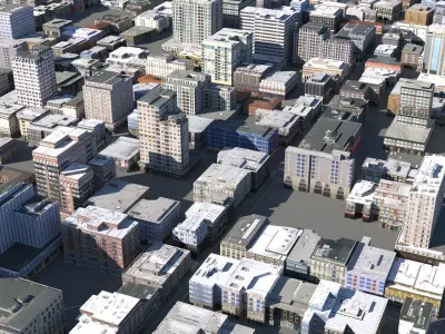 City 113 Low-poly 3D model