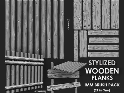 Stylized Environment Megapack Imm Brushes 373 All in One 3D model