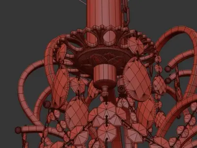Chandelier Pisani E 1 1 10 601 G 3D model purchase