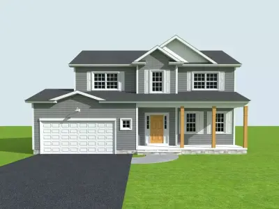 Cape Cod House 9 3D model