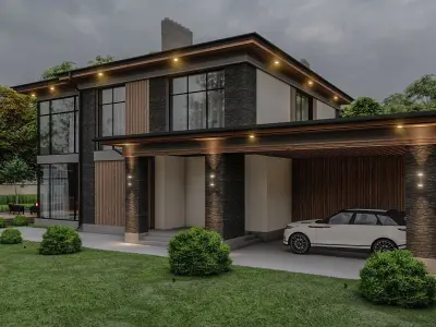 modern Residential house 3D model order