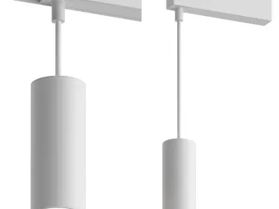 Track Light Fat White by Forstlight 3D model