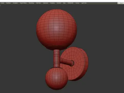 OLDIS SCONCE Low-poly 3D model