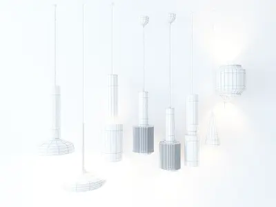 lamp droplight Low-poly 3D model