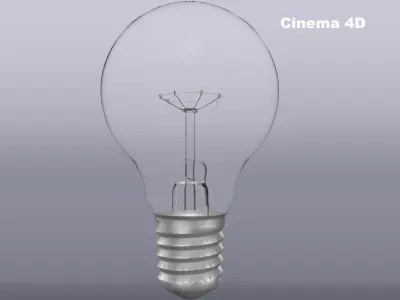 light bulb 99mm 3D model