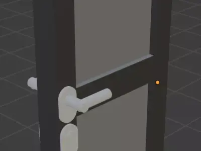 Door 3D Model using Blender 3D print model