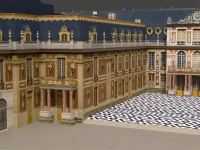 Palace of Versailles High Quality 3D Architectural Model 3D model
