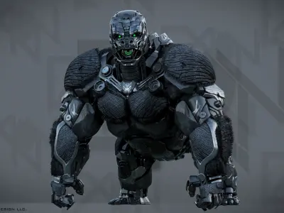 Transformers Optimus Primal ROTB Beast Form 3D model