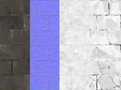 Stone Wall PBR Tile Texture