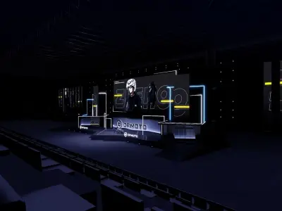 motorcycles    stages  lights  stands  gala performances  3D model