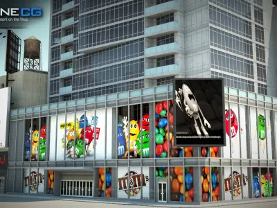 NYC Building M Ms Low-poly 3D model