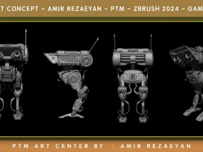 Wall-E robot concept PTM - Amir Rezaeyan 3D model