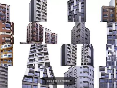 Buildings 3D Model Pack