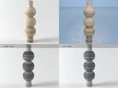 Dango Vases 3D model