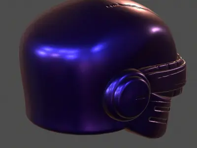 Gas mask helmet 3d model scifi Low-poly  Low-poly 3D model 380