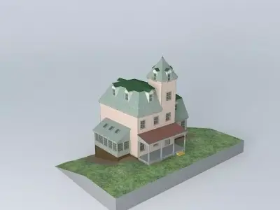 High Victorian House Free 3D model