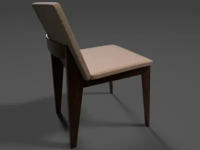 Chair 3D modal Low-poly 3D model