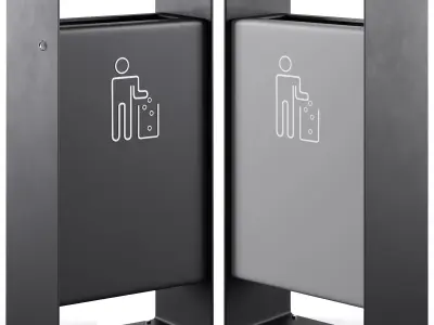 Litter bin Radium by mmcite 3D model