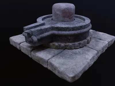 Pashupatinath lingam 3D model