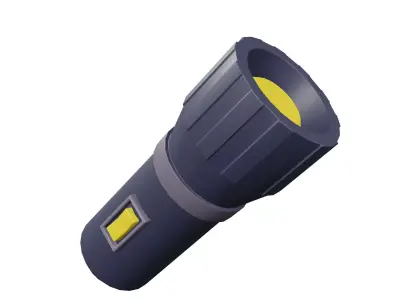 Flashlight 3D Model Low-poly 3D model