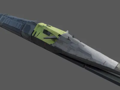 train 01 3D model