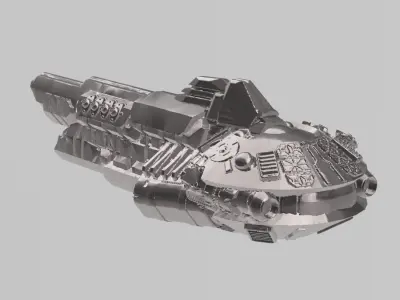 FLEET CORE - 03 FED UNION CRUISER 3D print model