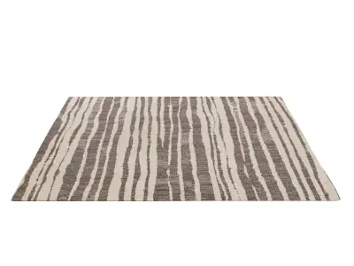 RHADA HAND-KNOTTED WOOL RUG 3D model