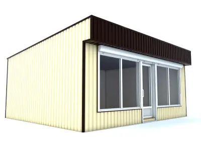 Modular building Mini mart  3D model