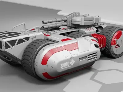 Sci-Fi Military Vehicle 3D model from CGTrader