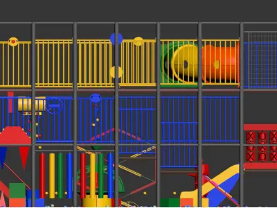 Indoor Playground 3D model