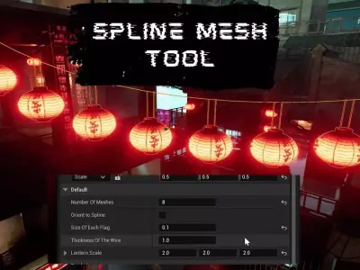 Cyberpunk City Low-poly 3D model