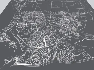 Cityscape Den Helder Netherlands 3D model