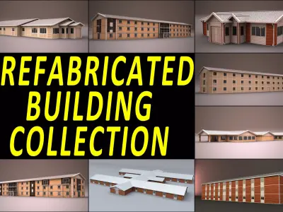 PREFABRICATED BUILDING COLLECTION 3D model