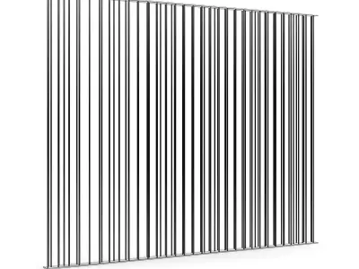 Metal Fence 03 3D model